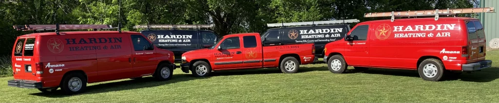 Hardin Heating AC Trucks - Hardin Heating & Air in Mansfield, TX